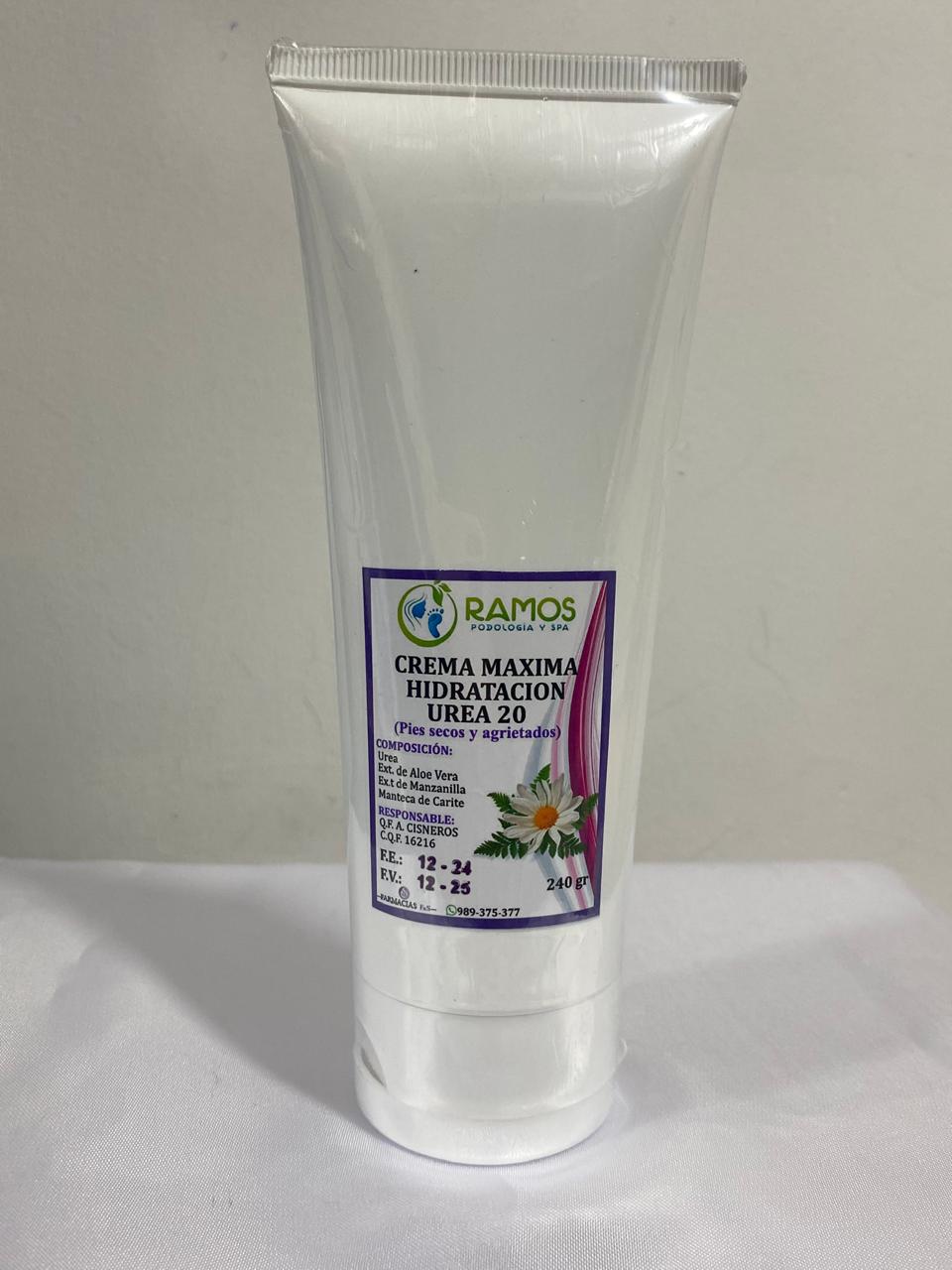 Crema de máxima hidratación 240 gr